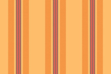 Eski moda şerit desen vektörü, ev yapımı dikey arka plan kumaşı. Parpet tekstil hatları deseni turuncu ve kırmızı renk paletinde pürüzsüz.