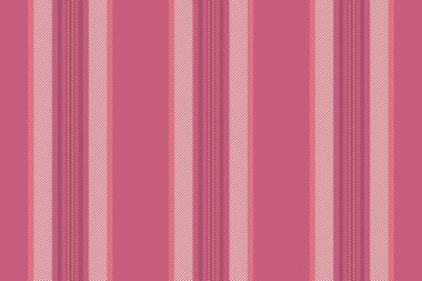 Damask desen çizgisi dikey, doku dikişsiz çizgi vektörü. Tekstil kumaş desenini kırmızı ve antika beyaz renk paleti ile sabitle.