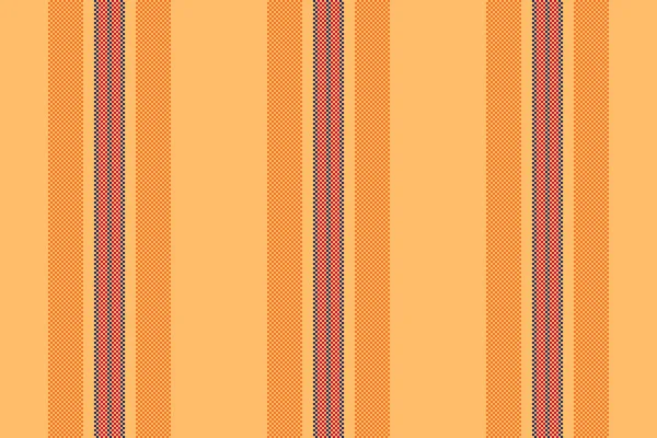 Eski moda şerit desen vektörü, ev yapımı dikey arka plan kumaşı. Parpet tekstil hatları deseni turuncu ve kırmızı renk paletinde pürüzsüz.