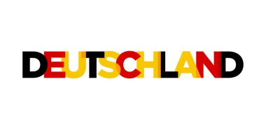 Das Deutschland, modern ve yaratıcı vektör illüstrasyon tasarımı. Almanya şehri seyahat afişleri, posterler, web ve kartpostallar için tasarlanmıştır..