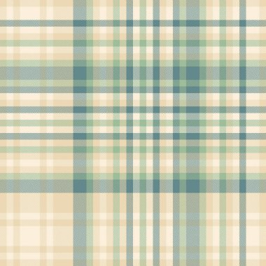 Halı vektör kontrolü tekstil, katlanmış ekose pürüzsüz arka plan. Çıplak desenli tartan kumaş pastel ve açık renk paleti.