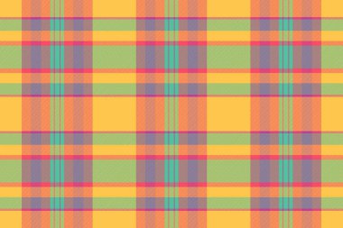 Uyumlu kesişen çizgilerle renkli ekose desenli. Tekstil tasarımı için çok yönlü, arka plan, ya da web elementleri için. Sıcaklık ve neşe katar, stil katar..