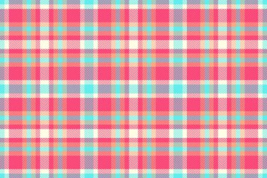 Süit ekose desenli tekstil, lüks vektör kontrolü geçmişi. Kırmızı ve gök mavisi renk paletinde fabrika tartsız kumaş dokusu.