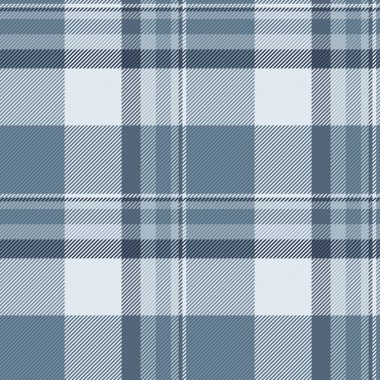 Çizgili kumaş deseni, çıplak doku ekose vektörü. Arkaplansız kumaş kontrolünü beyaz ve cyan renk paletine yerleştir.