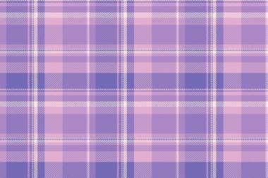 Zarif ekose desenli yumuşatıcı pastel mor renkler. Özgeçmiş, giyim ve el sanatları için çok yönlü tekstil tasarımı. Zamansız ve şık bir seçim..