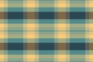Kumaş kumaş arkaplan dokusu, tekstil desenli dikişsiz. Evlilik ekoseli tartan vektör ekoseli ve kehribar renk paleti.
