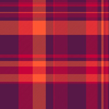 Etnik vektör kusursuz doku, çağdaş tartan kontrol geçmişi. Yaş desenli ekose kumaş pembe ve kırmızı renk paleti.