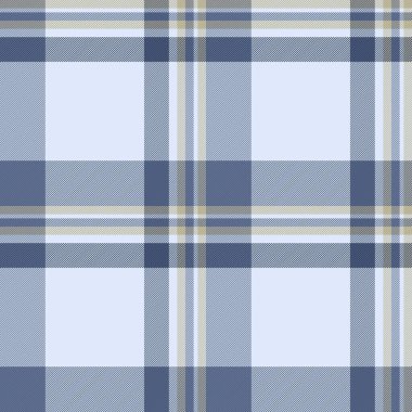Klasik ekose desenli, havalı mavi ve bej tonlu. Çok yönlü tekstil tasarımı, arka plan, moda veya baskı projeleri için mükemmel. Zarif ve zamansız.