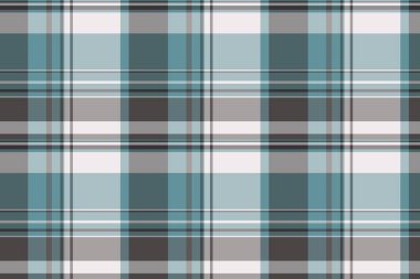 Çok renkli renksiz tekstil dokusu, pamuk vektör arka plan ekoseli. Erkek tartan kumaş desenini pastel ve gri renk paletinde kontrol et.