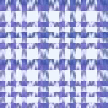 Hanuka tekstil desenli tartan, mükemmel kumaş kontrolü. Çivit ve Alice mavi renk paletinde uzun ve pürüzsüz arkaplan vektörü.