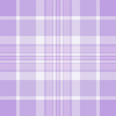 Küçük ekoseli vektör kusursuz, hippi desenli kumaş arka plan. Açık ve beyaz renk paletinde doğrusal doku tekstil tartan denetimi.