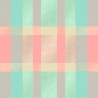 Grafik tekstil desenli ekose, nostalji kusursuz çek kumaşı. Işık ve gök mavisi renk paletinde seçim dokusu arkaplan tartan vektörü.