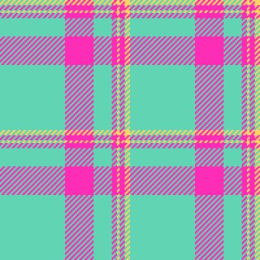 Kesişen çizgilerle canlı ekose desen. Modern tekstil tasarımı, moda, geçmiş ve yaratıcı projeler için uygun. Büyüleyici doku ve renk uyumu.