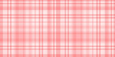 Süslü ekose kumaş kumaş, çapraz kumaş deseni. Işık ve kırmızı renk paletinde arkaplan sorunsuz vektörünü kontrol et.