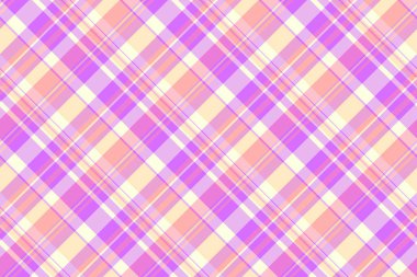 Boyalı desenli tekstil vektörü, cadılar bayramı ekoseli ekose çeki. Açık ve pembe renk paletinde İskoç tartan arkaplan dokusu.