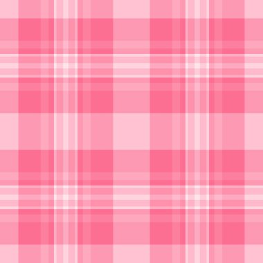 Punk vektör tartan dokusu, iç ekose kontrol deseni. Peçete arkaplanı, kırmızı ve açık renk paleti ile kusursuz tekstil kumaşı.