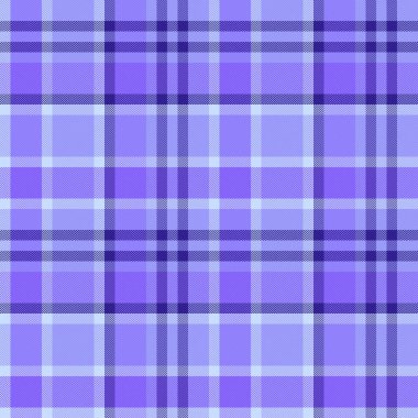 Periyodik ekose kumaş, ufuk desenli tartan. Çivit ve mavi renk paletinde Rustik vektör pürüzsüz kontrol arkaplanı.