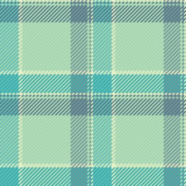 Düz desenli tartan kumaş, çeşitli vektör kumaş dokusu. Dergi arkaplan kontrolü ekoseli ekoseli ışık ve gök mavisi renk paletinde.
