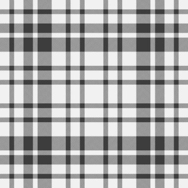 Japon vektör kumaş deseni, erkek giyim arka plan tekstil kumaşı. Ekose desenini beyaz ve gri renk paletinde işaretle.