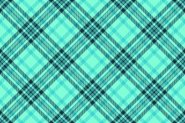 Otel ekoseli arkaplan, yaş kontrolü kumaş dokusu. Aquamarine ve gök mavisi renk paletindeki kartonpiyer tekstil deseni.