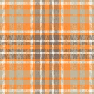 Sıcak ve davetkar ekose desenli turuncu ve bej tonlarında. Klasik tasarım tekstil, arka plan ve mevsimlik temalar için mükemmel. Çeşitli yaratıcı projeler için çok yönlü.