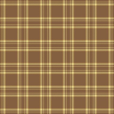 Seren arka plan ekose kumaş, etnik, pürüzsüz doku vektörü. Somon tartan tekstil desenini turuncu ve sarı renk paletiyle kontrol et.