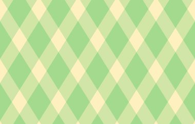Zarif pastel yeşil ve krem rengi elmas desenli. Arkaplan, tekstil, ambalaj ya da bahar dönemi temalı tasarımlar için mükemmel.
