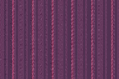 Sadık tekstil çizgileri, 70 'lerin vektör dikey dikişsiz. Kumaş arkaplan çizgilerini mor ve pembe renk paletinde parçala.