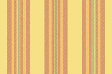 Tekstil dikey çizgiler, kavramsal doku vektör deseni. Kumaş çizgili arka plan sarı ve kırmızı renklerde pürüzsüz.