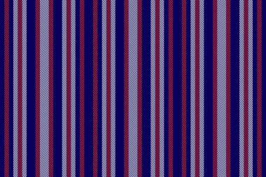 Kalıp dokusu dokusu, servis vektörü dikey çizgileri. Çivit mavisi ve kırmızı renk paletinde dikeni olmayan tekstil arkaplan çizgisi.