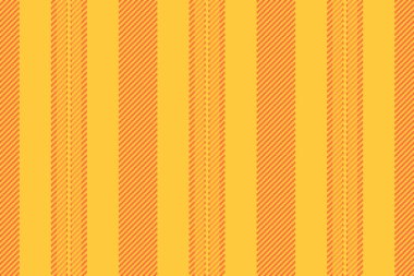 Planket tekstil çizgileri vektörü, grafik çizgili kumaş deseni. Turuncu ve kehribar renk paletinde arka plan dikey dikişsiz dokusu.