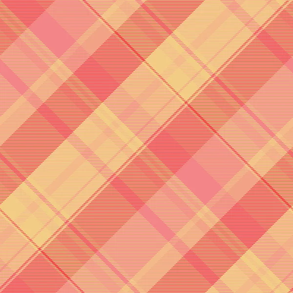Yumuşak tekstil kumaş deseni, zarif vektör dokusu tartan. Bağımsızlık Günü ekoseli arka plan turuncu ve kırmızı renk paletinde pürüzsüz.