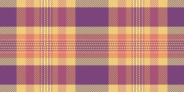 Sakin ol, pürüzsüz şablon, arka plan tekstil vektörü. Fransız ekose kumaş desenli macenta ve sarı renk paleti..