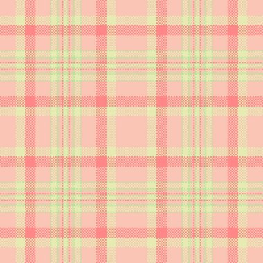 Kumaş desenli kumaş, pazarlama kusursuz ekose. Işık ve kırmızı renk paletinde yeni yıl dokusu arkaplan vektörü tartan.