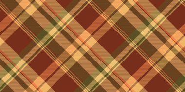 Sıcak sonbahar tonlarında klasik tartan deseni. Özgeçmiş, tekstil ve grafik tasarım projeleri için kusursuz doku konfor ve geleneği çağrıştırıyor..