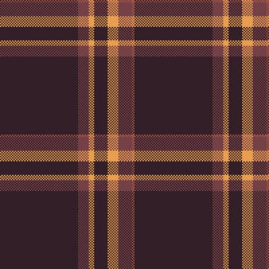 Piksel ekose arka plan. Kaba, sıcak desen tekstil, web tasarımı veya dijital sanat için harika. Samimi estetik. Kusursuz, tekrar eden fayanslar..