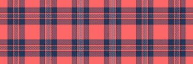 Katmanlı ekose kumaş arka plan, bandana desenli tekstil. Kültürel kumaş kırmızı ve mavi renk paletinde kusursuz vektörü kontrol et.