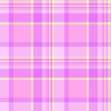 Retro pembe ekose desenli. Pixelated tekstil tasarımı, antika kumaşı anımsatıyor. Arkaplan, doku ya da geri temalı projeler için ideal.