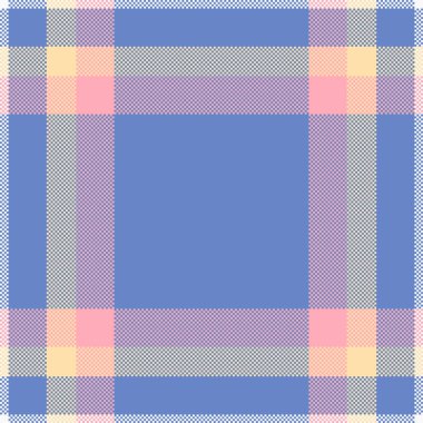 Pastel renklerle pikselleştirilmiş ekose tasarımı. Tarz sahibi, dokuma deseni arka plan, doku, tekstil ya da tasarım için mükemmel..