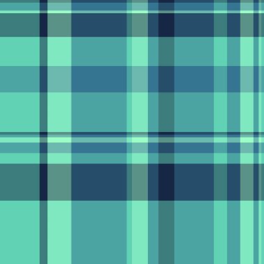 Kraliyet kumaş arka planı, içerik kontrolü ekose vektörü. Elbise dokusu, mavi ve cyan renk paletinde kusursuz desen..