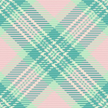 Yatak tekstil kumaşı, noel kartı, dikişsiz ekoseli kumaş. Işık ve gök mavisi renk paletinde biçimlendirilmiş tartan deseni kontrol et.