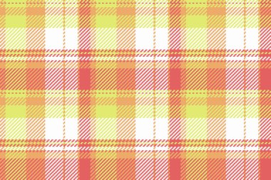 Temel desen dokusu kumaş, tekstil vektörünü pürüzsüz örer. Web sitesi tartan arkaplan ekoseli beyaz ve kırmızı renk paletini kontrol et.