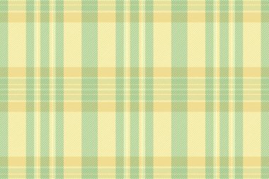 Pastel desenli tartan, zarif kumaş dikişsiz desen. Açık ve sarı renk paletinde ticari tekstil vektör arkaplanı.