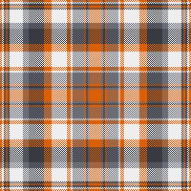 Detaylı tartan desenli, ılık turuncu, soğuk gri, gevrek beyaz. Geçmişi, tekstili, klasik, çok yönlü dokuya ihtiyaç duyan tasarımları için ideal. Kusursuz..