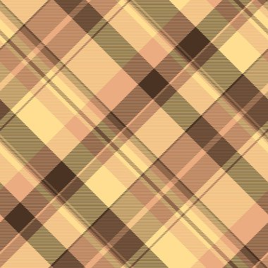 Meslek ekose geçmiş kontrolü, Afrika tekstil vektör dokusu. Grup kumaşı turuncu ve kehribar renk paleti ile pürüzsüz desen.