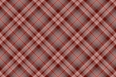 Kumaş dokusu desenini, ambalaj arka plan tekstil vektörünü seçin. Birincil ekoseli, pastel ve kırmızı renk paletinde tartan..