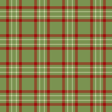 Klasik ekose desenli yeşil, kırmızı ve nötr renklerin karışımı. Tekstil tasarımı, arka plan ve mevsimlik temalar için mükemmel. Şenlikli ve çok yönlü