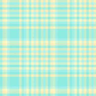 Sunum kumaşı kontrol vektörü, panjabi dokusu tekstil ekoseli. Mavi ve açık renk paletinde değişkenlik arkaplan desensiz tartan.