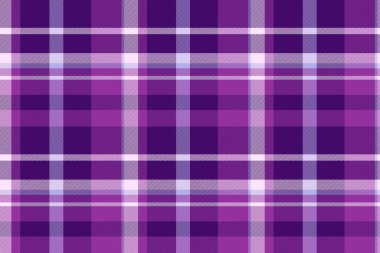 Klasik mor ekose desen. Kesişen çizgiler, çekler ve menekşe tonlarıyla tekstil tasarımı. Arkaplan, doku veya şık tasarımlar için kullan.
