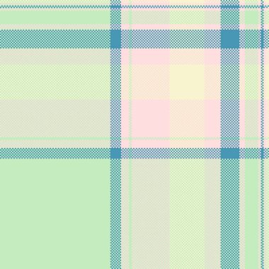 Pastel tartan desenli, deniz mavisi aksanlı, retro pikselli sanat tarzı. Özgeçmiş, ambalaj ve klasik dokuya ihtiyaç duyan dijital projeler için tekstil tasarımı. Çok yönlü arkaplan.